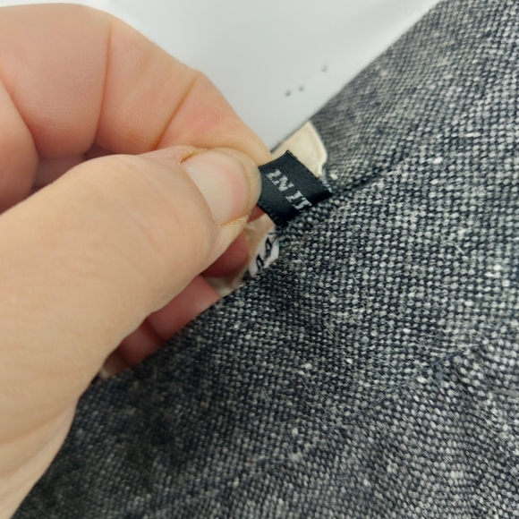 Cividini Wool black Straight Leg Trousers Made in Italy Size 44 Side Zip - Picture 4 of 7